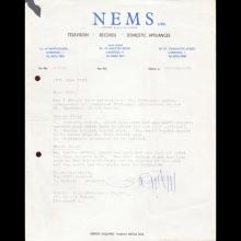 1961 BRIAN EPSTEIN SIGNATURE WORKINGS ON 50 GT.CHARLOTTE STREET LIVERPOOL 1 - pic 1