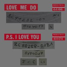 1962 10 05 - 2012 10 05 - O - LOVE ME DO ⁄ P.S. I LOVE YOU - 45-R 4949 - CORRECT MATRIX - pic 1
