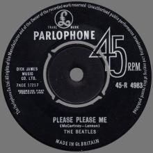 1963 01 11 - 1963 - C 1 - PLEASE PLEASE ME ⁄ ASK ME WHY - 45-R 4983 - BLACK LABEL - pic 1