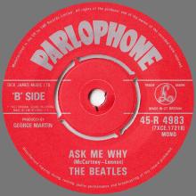 1982 12 07 THE BEATLES SINGLES COLLECTION - BSCP1 - R 4983 - A - PLEASE PLEASE ME /ASK ME WHY - pic 5