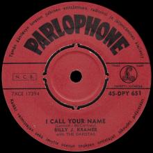 BILLY J. KRAMER WITH THE DAKOTAS - BAD TO ME ⁄ I CALL YOUR NAME - 45-DPY 651 - FINLAND - pic 5