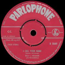 BILLY J. KRAMER WITH THE DAKOTAS - BAD TO ME ⁄ I CALL YOUR NAME - R 5049 - NORWAY - YELLOW SLEEVE - pic 5