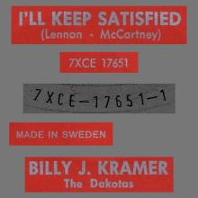 BILLY J. KRAMER WITH THE DAKOTAS - I'LL KEEP YOU SATISFIED - R 5073 - SWEDEN - pic 1