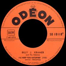 BILLY J. KRAMER WITH THE DAKOTAS - I'LL KEEP YOU SATISFIED - SO 10118 - FRANCE - pic 3