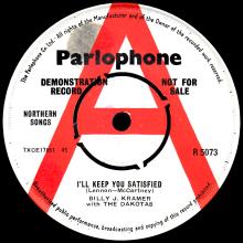 BILLY J. KRAMER WITH THE DAKOTAS - I'LL KEEP YOU SATISFIED - UK PROMO - pic 1