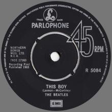 1982 12 07 THE BEATLES SINGLES COLLECTION - BSCP1 - R 5084 - A - I WANT TO HOLD YOUR HAND / THIS BOY - pic 5