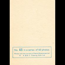 1963 THE BEATLES PHOTO - CHROMO - UK - A. & B. C.CHEWING GUM LTD No 043 - 049 IN A SERIES OF 60 PHOTOS - TRADING CARDS - pic 6