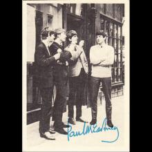 1963 THE BEATLES PHOTO - CHROMO - UK - A. & B. C.CHEWING GUM LTD No 050 - 056 IN A SERIES OF 60 PHOTOS - TRADING CARDS - pic 9