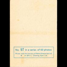 1963 THE BEATLES PHOTO - CHROMO - UK - A. & B. C.CHEWING GUM LTD No 057 - 060 IN A SERIES OF 60 PHOTOS - TRADING CARDS - pic 1