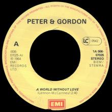 PETER AND GORDON - A WORLD WITHOUT LOVE - WOMAN - HOLLAND - 1A 006-07025 -1977 - pic 1