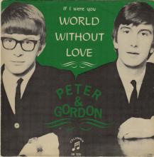 PETER AND GORDON - A WORLD WITHOUT LOVE - SWEDEN - DB 7225 - GREEN SLEEVE - pic 1