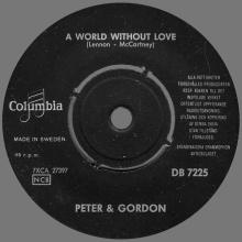 PETER AND GORDON - A WORLD WITHOUT LOVE - SWEDEN - DB 7225 - RED SLEEVE - pic 3
