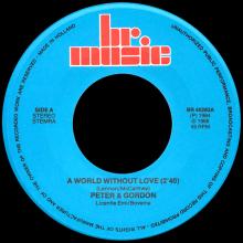 PETER AND GORDON - A WORLD WITHOUT LOVE - WOMAN - HOLLAND - BR. MUSIC - BR 45283 - 1989 - pic 1