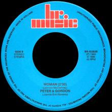 PETER AND GORDON - A WORLD WITHOUT LOVE - WOMAN - HOLLAND - BR. MUSIC - BR 45283 - 1989 - pic 5