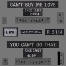 1982 12 07 THE BEATLES SINGLES COLLECTION - BSCP1 - R 5114 - A - CAN'T BUY ME LOVE / YOU CAN'T DO THAT - pic 1