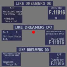 THE APPLEJACKS - LIKE DREAMERS DO - UK VARIATION 2 - F.11916 - pic 4