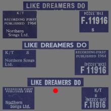 THE APPLEJACKS - LIKE DREAMERS DO - UK VARIATION 3 - F.11916 - pic 1
