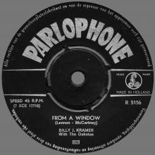 BILLY J. KRAMER WITH THE DAKOTAS - FROM A WINDOW - R 5156 - HOLLAND  - pic 3