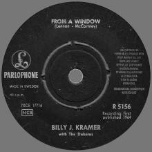 BILLY J. KRAMER WITH THE DAKOTAS - FROM A WINDOW - R 5156 - SWEDEN - pic 3