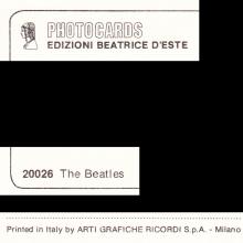 1964 THE BEATLES PHOTO - POSTCARD ITALY - EDIZIONI BEATRICE D'ESTE - 20012 - 17,2X12 - pic 6
