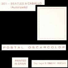 1964 THE BEATLES PHOTO - POSTCARD SPAIN - 301 THE BEATLES POSTAL OSCARCOLOR - 15X10,5 - pic 3