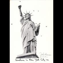 1964 THE BEATLES PHOTO - POSTCARD UK - PART OF SOMETIME IN NEW YORK CITY 1972 - 14X8,9 - pic 1