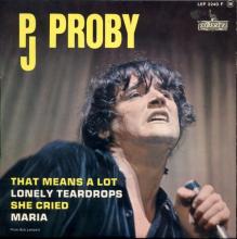 P.J. PROBY - THAT MEANS A LOT - FRANCE - LEP 2240 F - EP - pic 1