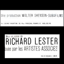 FRANCE 1965 Help ! - AU SECOURS - Movieposter Filmposter - pic 1