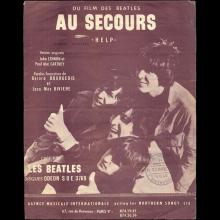 FRANCE 1965 Help ! - Au Secours - Music Sheet 1-2 - pic 2