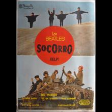SPAIN 1965 LOS BEATLES SOCORRO - HELP! - MOVIEPOSTER FILMPOSTER 70 X 100 - pic 1