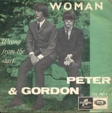 PETER AND GORDON - WOMAN - DB 7834 - NORWAY - pic 1