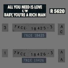1967 07 07 - 1976 - K - ALL YOU NEED IS LOVE ⁄ BABY, YOU'RE A RICH MAN - R 5620 - BS 45 - BOXED SET - pic 1