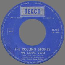 THE ROLLING STONES - WE LOVE YOU - BELGIUM - DECCA - 26.132 - pic 1