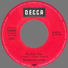 THE ROLLING STONES - WE LOVE YOU - GERMANY - DECCA - DL 25 3062 - XDR 41 128 - pic 1