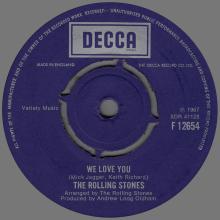 THE ROLLING STONES - WE LOVE YOU - UK - DECCA - F 12654 - pic 1