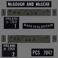 1968 05 17 McGOUGH & McGEAR - PARLOPHONE - PCS 7047 - UK  - pic 3