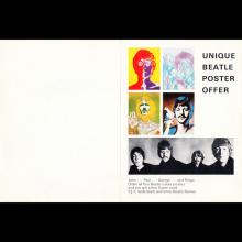 1968 RICHARD AVEDON THE BEATLES POSTERS - DAILY EXPRESS ORDER FORM - pic 1
