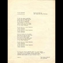 FRANCE 1968 YELLOW SUBMARINE / LE SOUS-MARIN VERT - MUSIC SHEET - 1-2-3 - pic 1