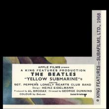 UK 1968 THE BEATLES YELLOW SUBMARINE - FILMPOSTER MOVIEPOSTER LOBBY CARD 5 / 6 - pic 2