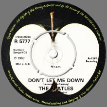1982 12 07 THE BEATLES SINGLES COLLECTION - BSCP1 - R 5777 - A - GET BACK / DON'T LET ME DOWN - pic 5