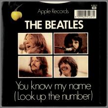 1970 03 06 - 1990 - N - LET IT BE ⁄ YOU KNOW MY NAME (LOOK UP THE NUMBER) - R 5833 - BAR CODED SLEEVE  - pic 1