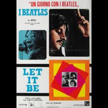 ITALY 1970 LET IT BE - 47cm-68cm - BEATLES FILMPOSTER MOVIEPOSTER FOTOBUSTA - A -1-2-3-4 - pic 1