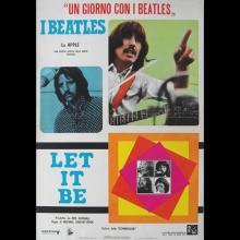 ITALY 1970 LET IT BE - 47cm-68cm - BEATLES FILMPOSTER MOVIEPOSTER FOTOBUSTA - A -1-2-3-4 - pic 3
