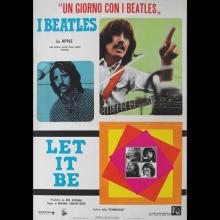 ITALY 1970 LET IT BE - 47cm-68cm - BEATLES FILMPOSTER MOVIEPOSTER FOTOBUSTA - A -1-2-3-4 - pic 1