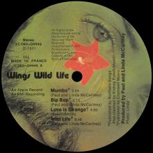1971 12 07 - 1971 WINGS - WINGS WILD LIFE - T 2C 062-04946 - FRANCE - pic 5