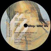 1971 12 07 - 1971 WINGS - WINGS WILD LIFE - T 2C 062-04946 - FRANCE - pic 6