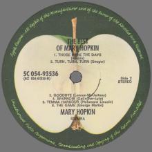 1972 03 31 MARY HOPKIN - THE BEST OF MARY HOPKIN - APPLE - 5C 054-93536 -HOLLAND - pic 6