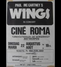 1972 WINGS OVER EUROPE - BELGIAN TOUR POSTER ANTWERP - pic 1