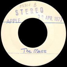 1973 04 26 - WINGS - MY LOVE ⁄ THE MESS - ITALY 7" TEST PRESSING  - pic 2