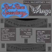 1973 05 04 - 1973 WINGS - PAUL McCARTNEY - RED ROSE SPEEDWAY - PCTC 251 - OC 066 o 05311 - UK ⁄ HOLLAND - pic 1